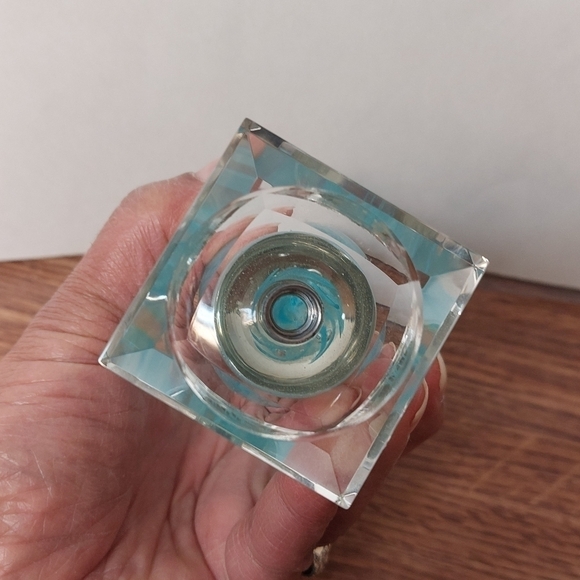 Vintage Jellyfish Hand-blown Glass Paperweight Glow in Dark Cap - Picture 7 of 8